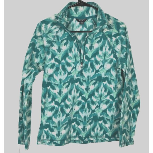 Eddie Bauer Tops - Eddie Bauer Womens Activewear Fleece 1/4 Zip top Size XS Multi Color